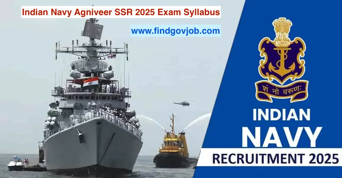 Indian Navy Agniveer SSR 2025 Exam Syllabus