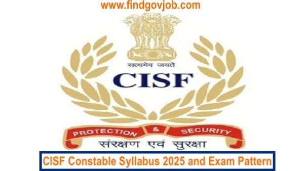 CISF Constable Syllabus 2025