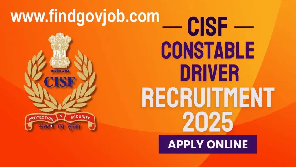 cisf constable 2025 recruitment online apply date