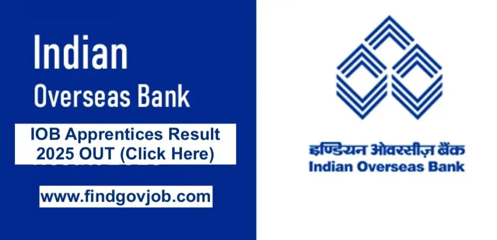 IOB Apprentices Result 2025