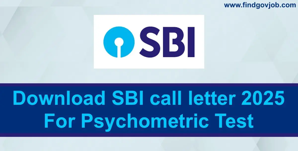 Download SBI call letter 2025