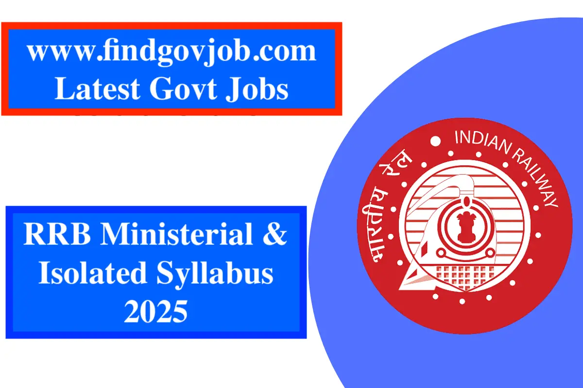 RRB Ministerial & Isolated Syllabus 2025