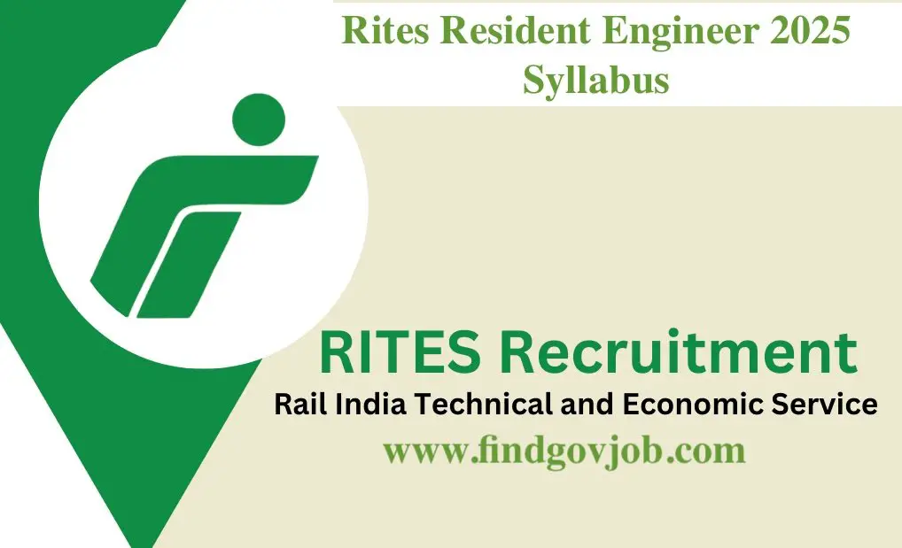 Rites Resident Engineer 2025 Syllabus