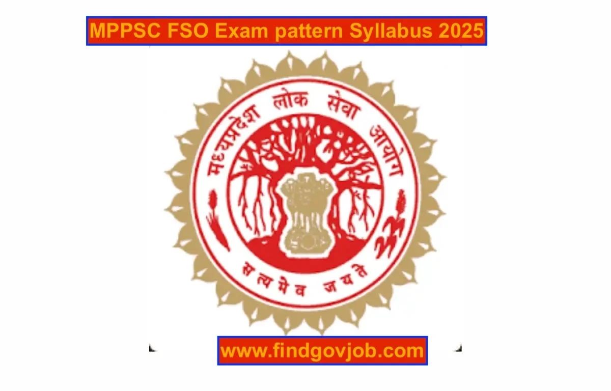 MPPSC FSO Exam pattern Syllabus