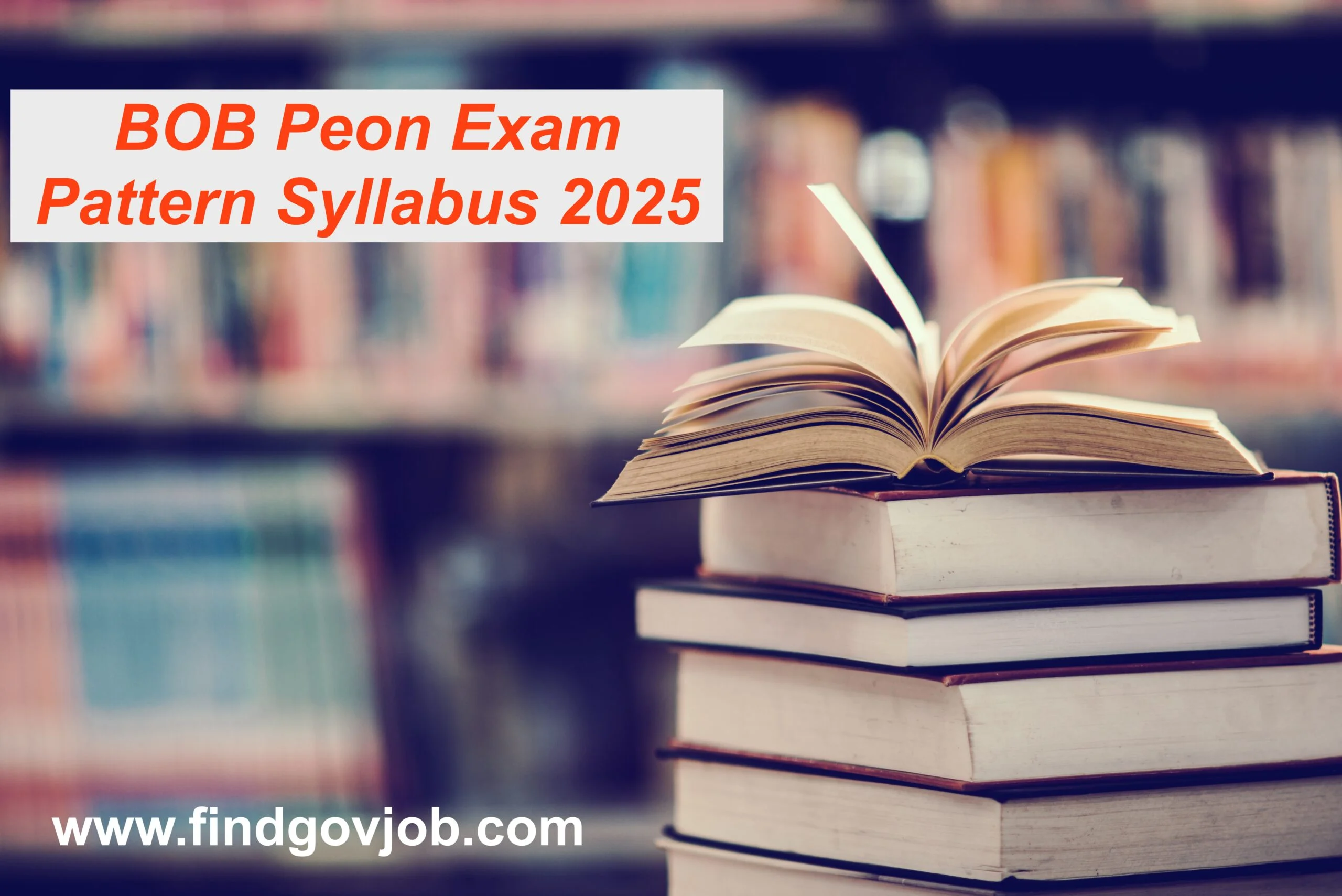 BOB Peon Exam Pattern Syllabus 2025
