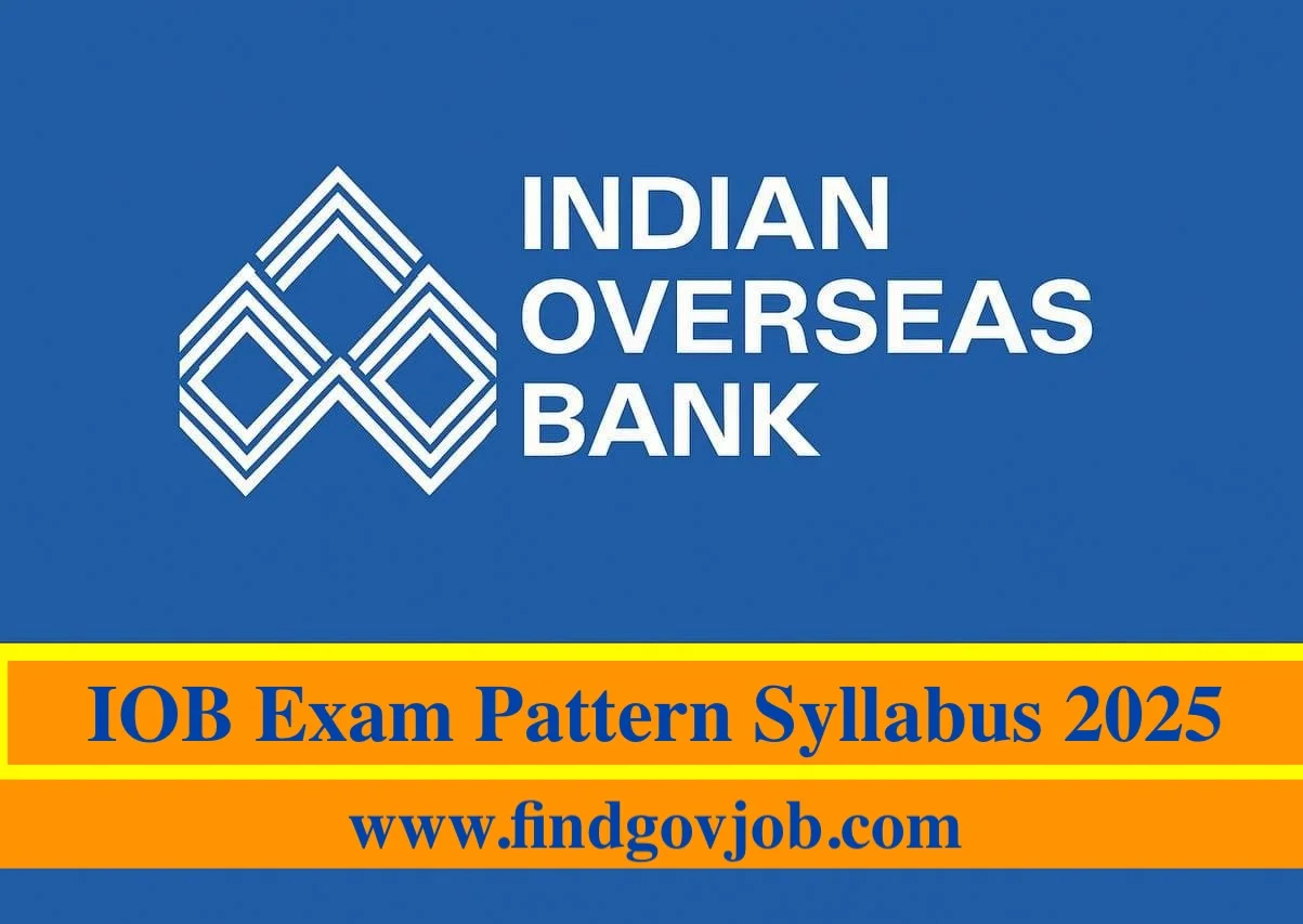 IOB Exam Pattern Syllabus 2025